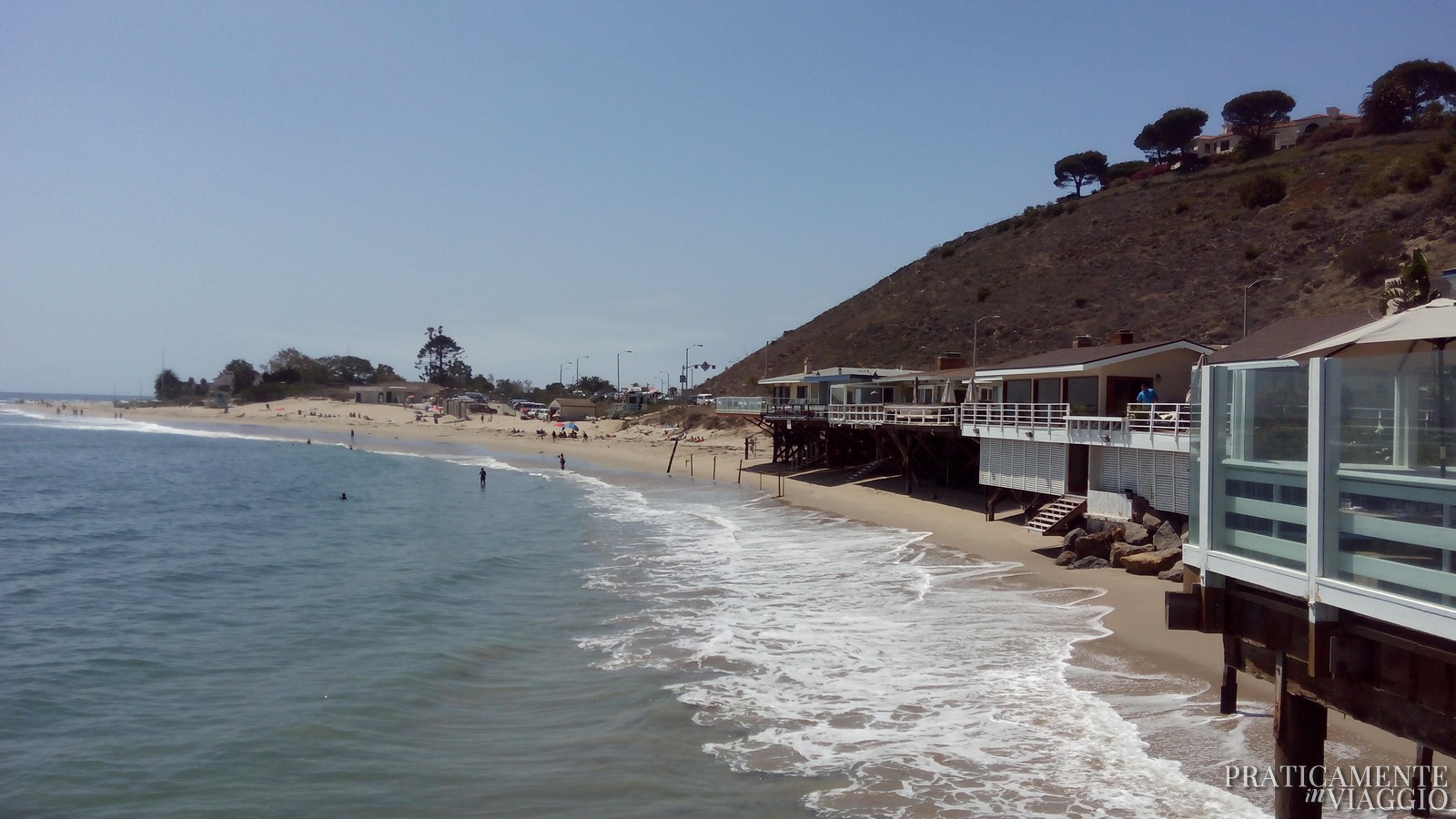 Spiaggia di Malibu vista dal molo