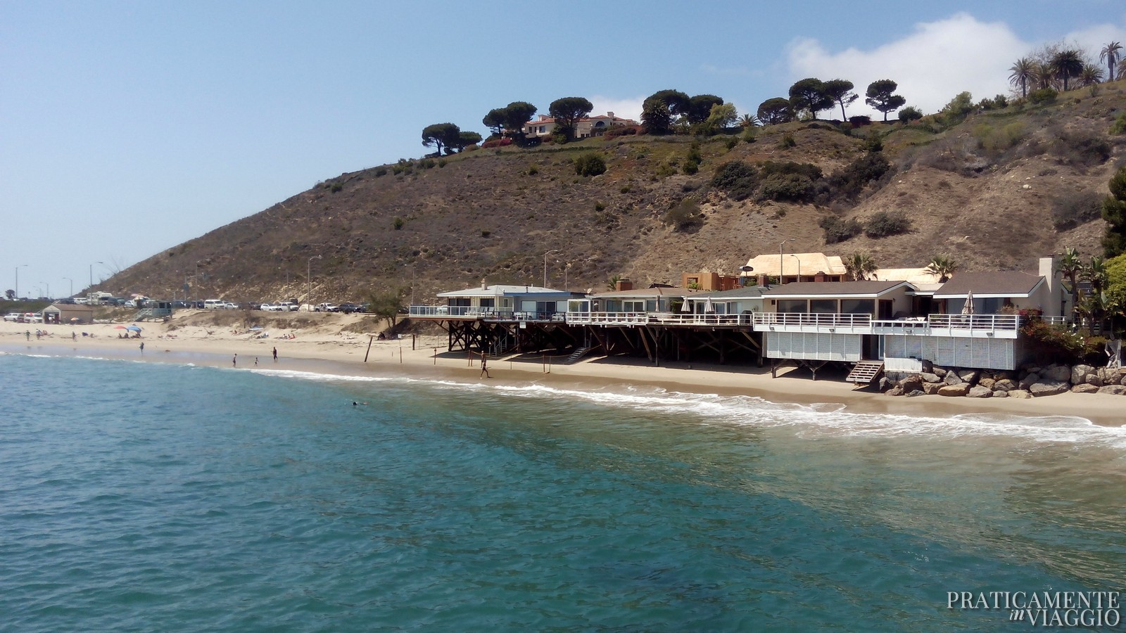 Spiaggia di Malibu vista dal molo