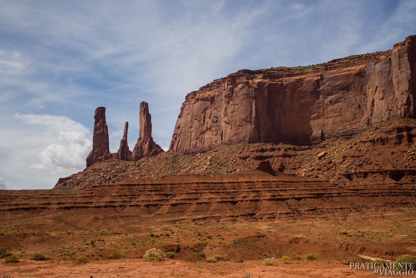 Monument Valley three sisters